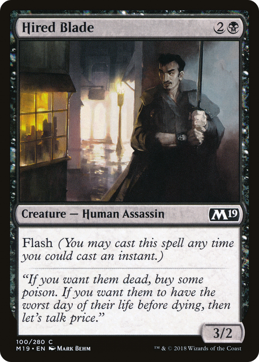 Hired Blade (M19-100) [Core Set 2019] MTG Single Wizards of the Coast