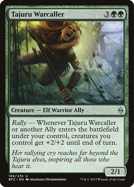 Tajuru Warcaller (BFZ-195) [Battle for Zendikar] MTG Single Wizards of the Coast