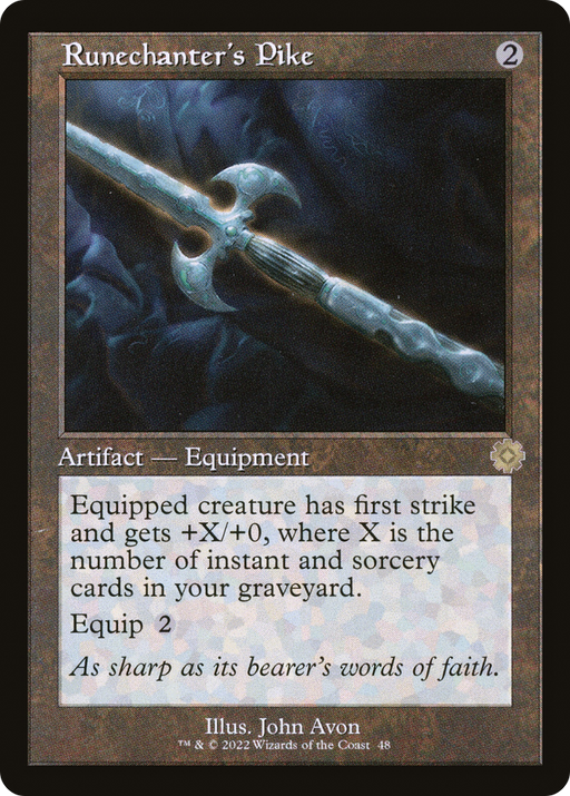 Runechanter's Pike (BRR-048) [The Brothers' War Retro Artifacts] Foil MTG Single Wizards of the Coast