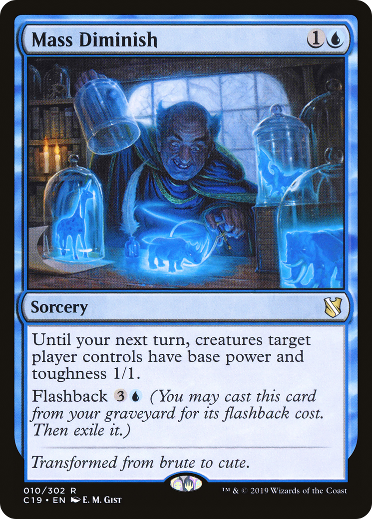 Mass Diminish (C19-010) [Commander 2019] MTG Single Wizards of the Coast