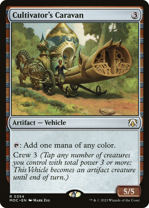 Cultivator's Caravan (MOC-354) [March of the Machine Commander] MTG Single Wizards of the Coast