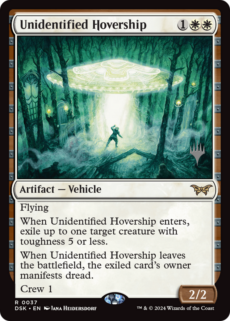 Unidentified Hovership (PPDSK-037) [Duskmourn: House of Horror Promos] MTG Single Wizards of the Coast