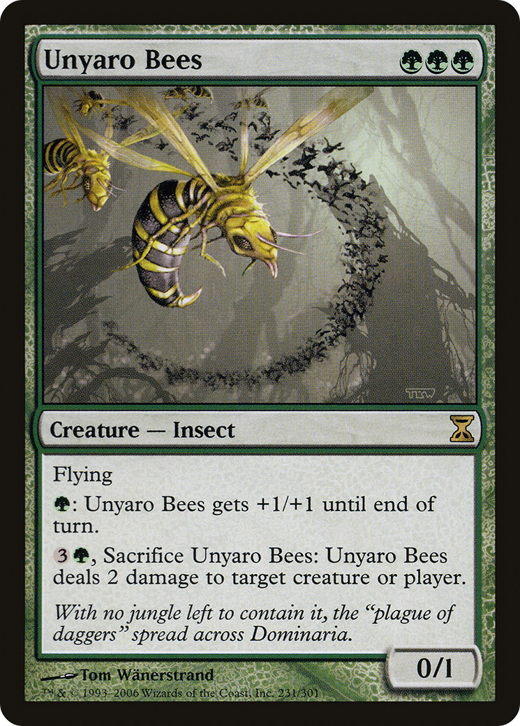 Unyaro Bees (TSP-231) [Time Spiral] MTG Single Wizards of the Coast
