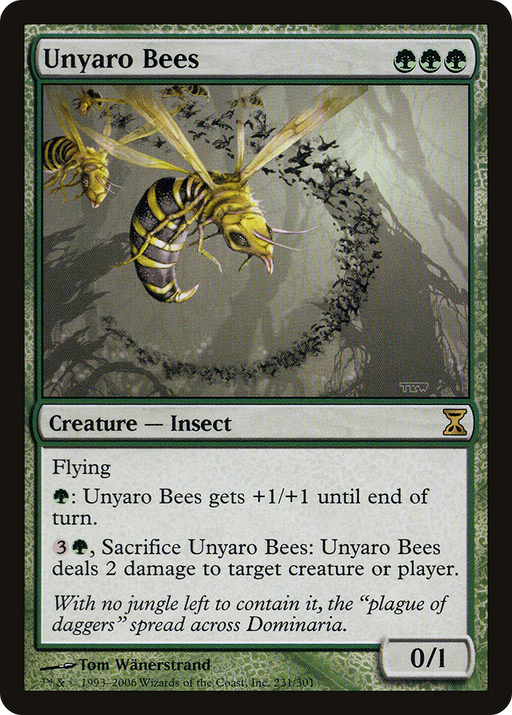 Unyaro Bees (TSP-231) [Time Spiral] MTG Single Wizards of the Coast