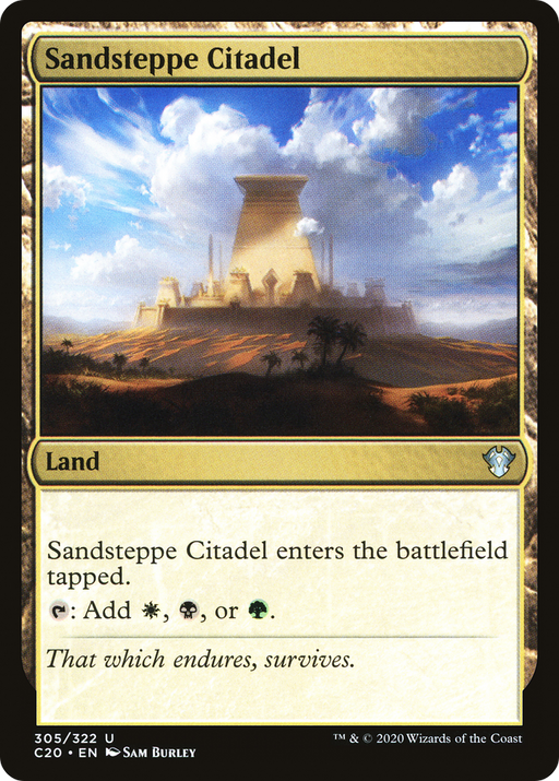 Sandsteppe Citadel (C20-305) [Commander 2020] MTG Single Wizards of the Coast