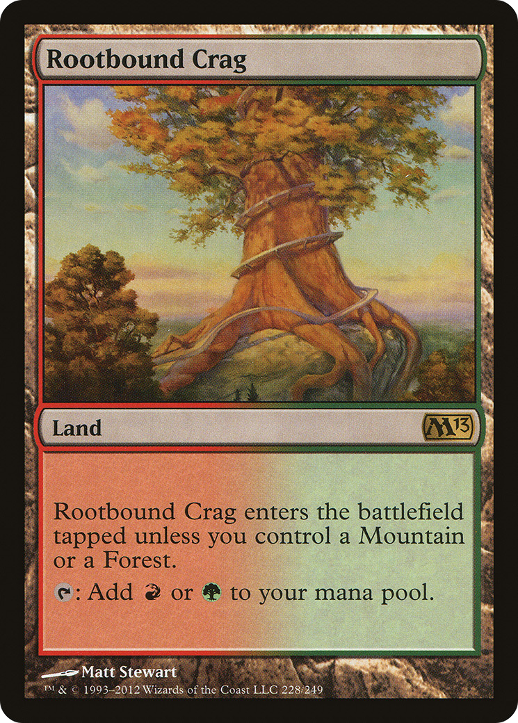 Rootbound Crag (M13-228) [Magic 2013] MTG Single Wizards of the Coast