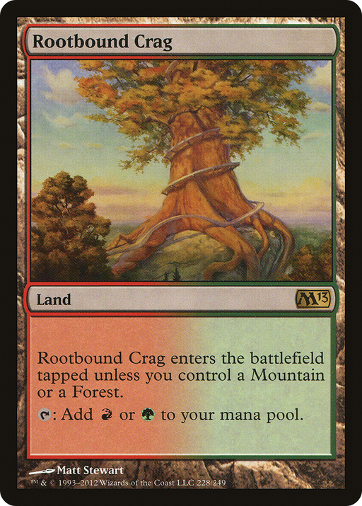Rootbound Crag (M13-228) [Magic 2013] Foil MTG Single Wizards of the Coast