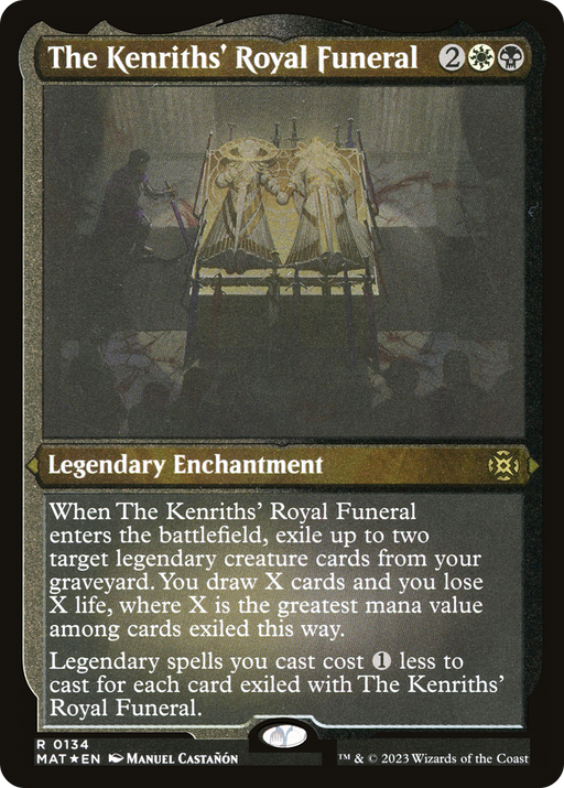The Kenriths' Royal Funeral (MAT-134) [March of the Machine: The Aftermath] Etched Foil MTG Single Wizards of the Coast