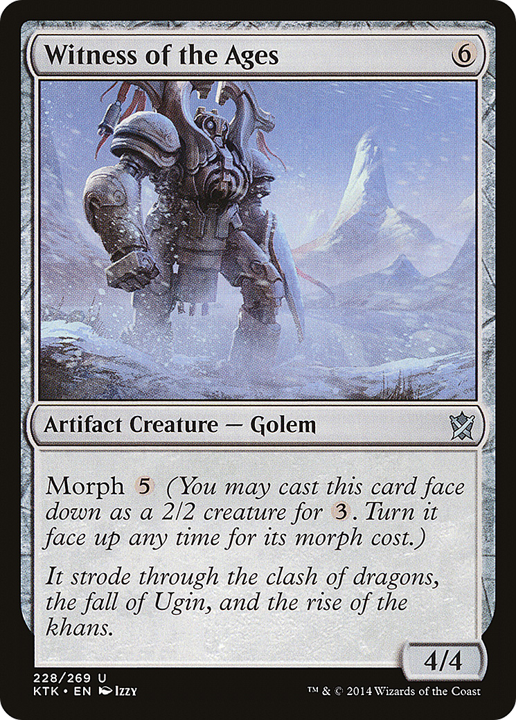 Witness of the Ages (KTK-228) [Khans of Tarkir] MTG Single Wizards of the Coast