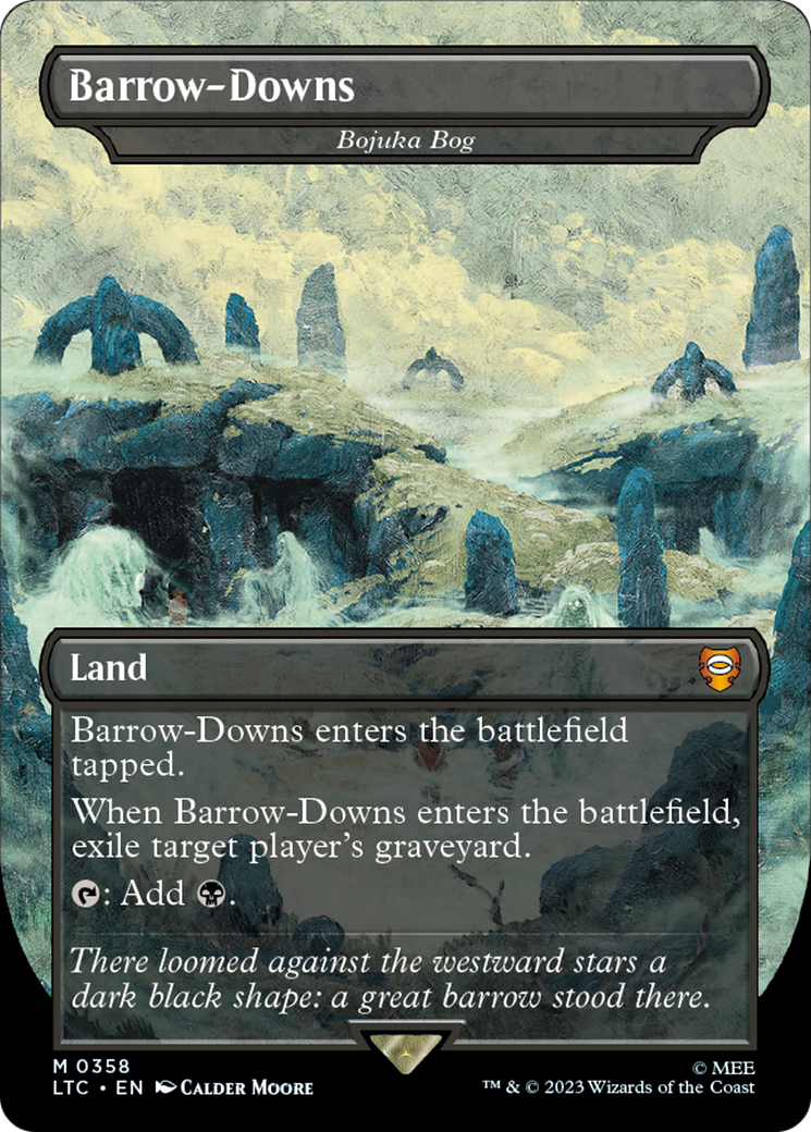 Barrow-Downs - Bojuka Bog (LTC-358) [Tales of Middle-earth Commander] (Borderless) MTG Single Wizards of the Coast