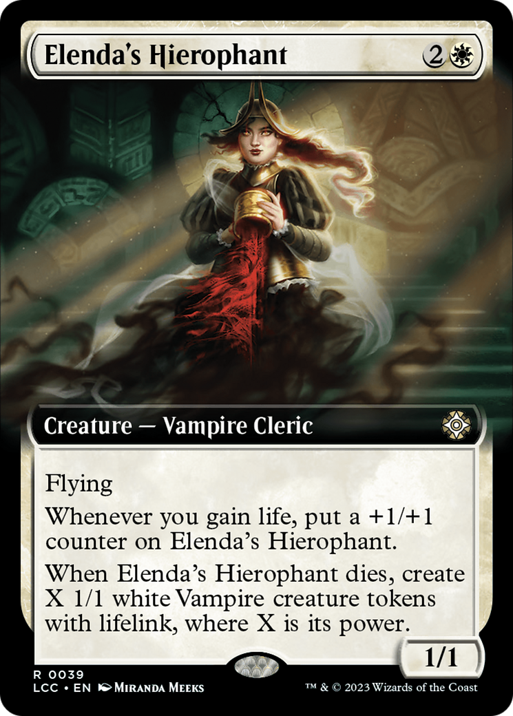 Elenda's Hierophant (LCC-039) [The Lost Caverns of Ixalan Commander] (Extended Art) MTG Single Wizards of the Coast