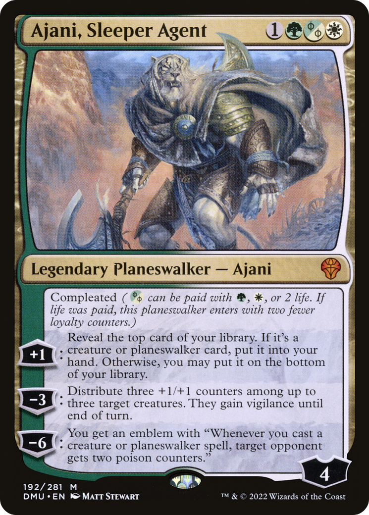 Ajani, Sleeper Agent (DMU-192) [Dominaria United] Foil MTG Single Wizards of the Coast
