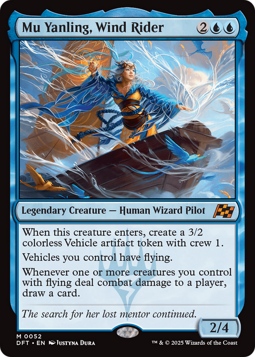 Mu Yanling, Wind Rider (DFT-052) [Aetherdrift] MTG Single Wizards of the Coast