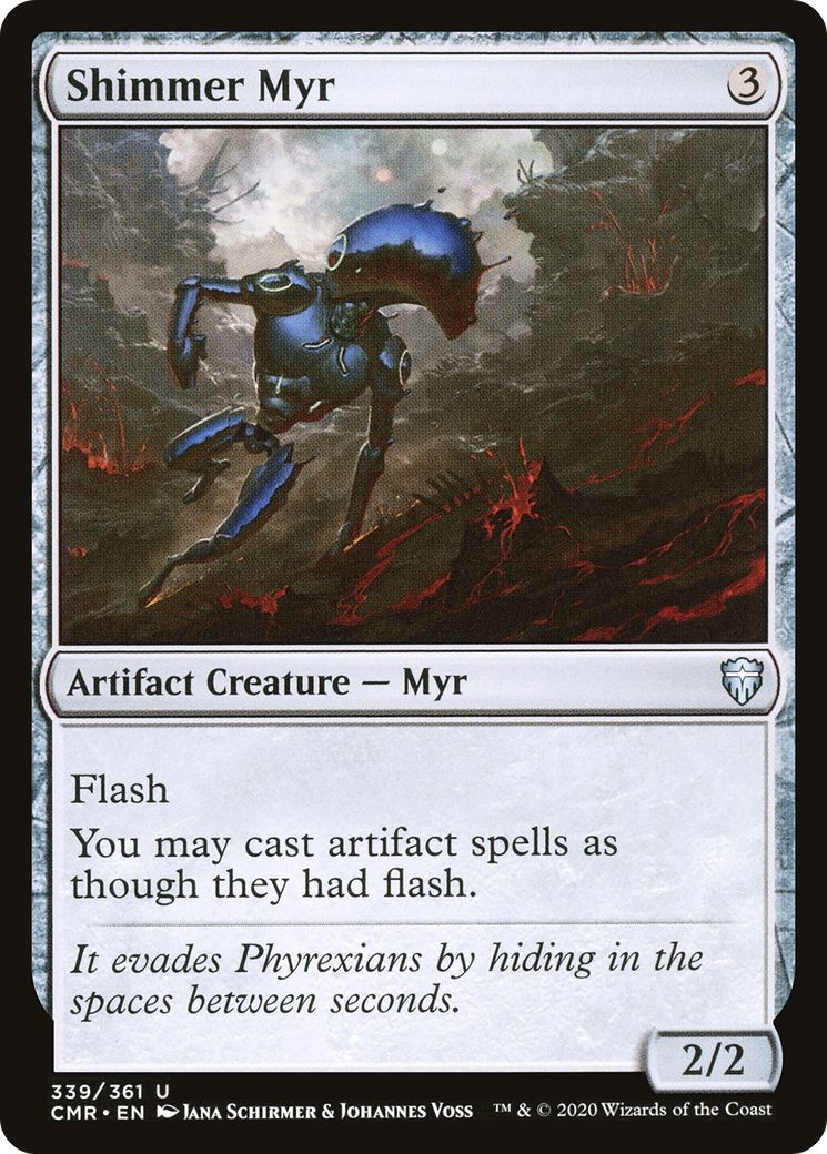 Shimmer Myr (CMR-339) [Commander Legends] Foil MTG Single Wizards of the Coast