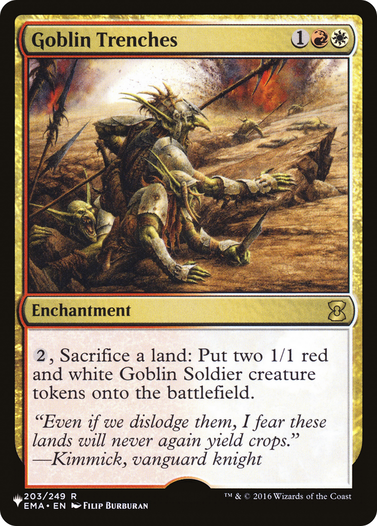 Goblin Trenches (LIST-EMA-203) [Mystery Booster] The List MTG Single Wizards of the Coast