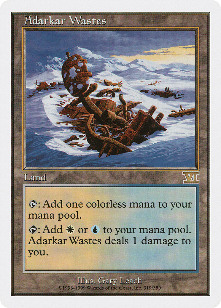 Adarkar Wastes (6ED-319) [Classic Sixth Edition] MTG Single Wizards of the Coast