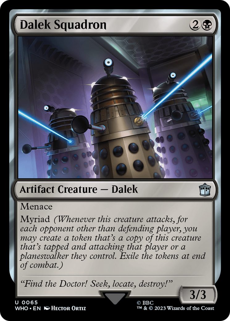 Dalek Squadron (WHO-065) [Doctor Who] Foil MTG Single Wizards of the Coast