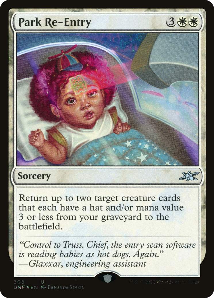 Park Re-Entry (Galaxy Foil) (UNF-308) [Unfinity] Foil MTG Single Wizards of the Coast