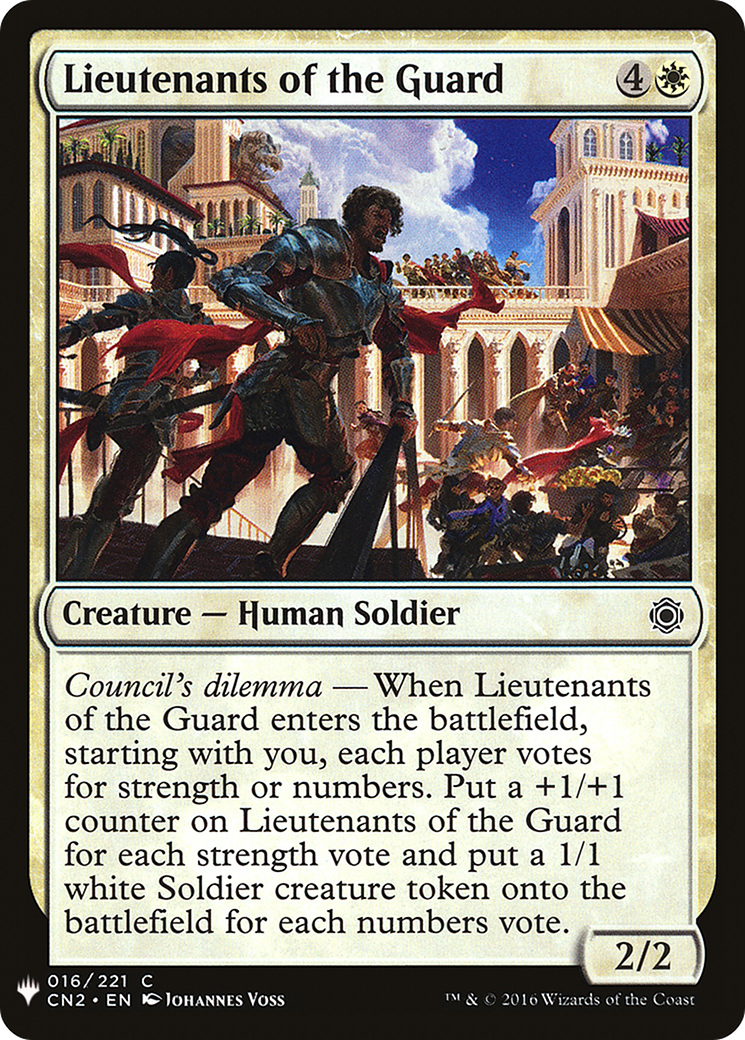 Lieutenants of the Guard (LIST-CN2-16) [Mystery Booster] The List MTG Single Wizards of the Coast