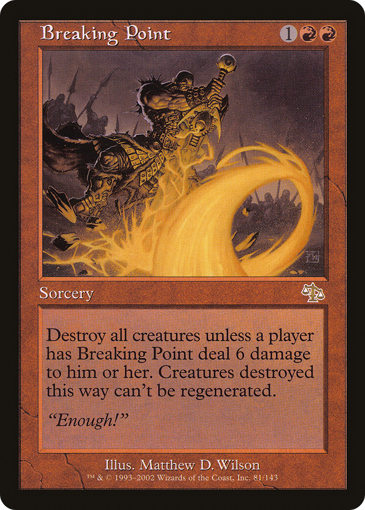 Breaking Point (JUD-081) [Judgment] Foil MTG Single Wizards of the Coast
