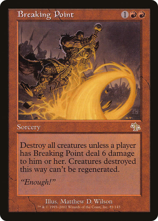 Breaking Point (JUD-081) [Judgment] MTG Single Wizards of the Coast