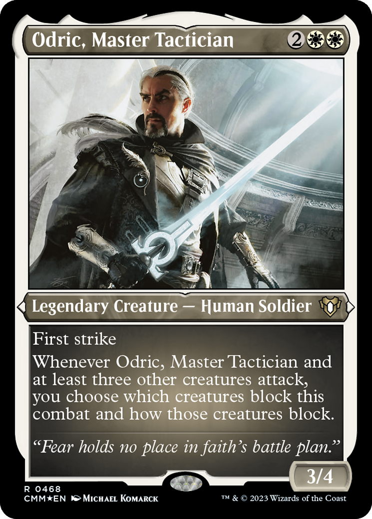 Odric, Master Tactician (CMM-468) [Commander Masters] Etched Foil MTG Single Wizards of the Coast
