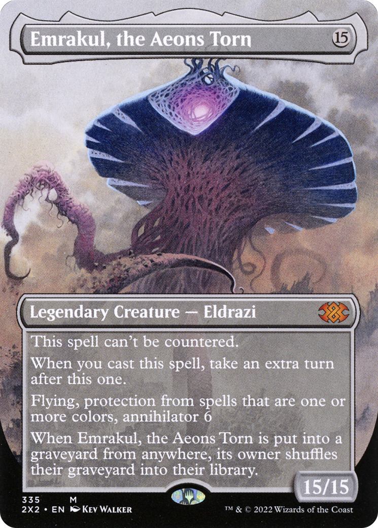 Emrakul, the Aeons Torn (2X2-335) [Double Masters 2022] (Borderless) Foil MTG Single Wizards of the Coast