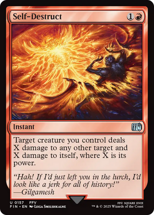 Self-Destruct (FIN-157) [FINAL FANTASY] Foil MTG Single Wizards of the Coast