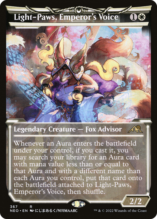 Light-Paws, Emperor's Voice (NEO-367) [Kamigawa: Neon Dynasty] (Showcase) MTG Single Wizards of the Coast