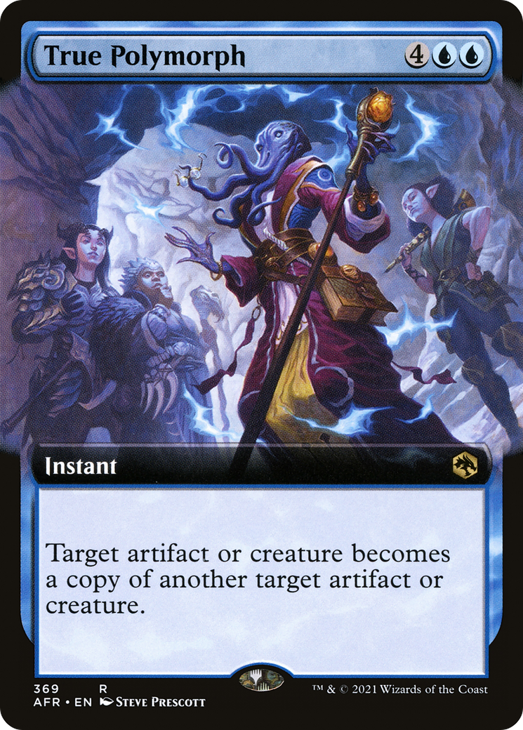 True Polymorph (AFR-369) [Adventures in the Forgotten Realms] (Extended Art) MTG Single Wizards of the Coast