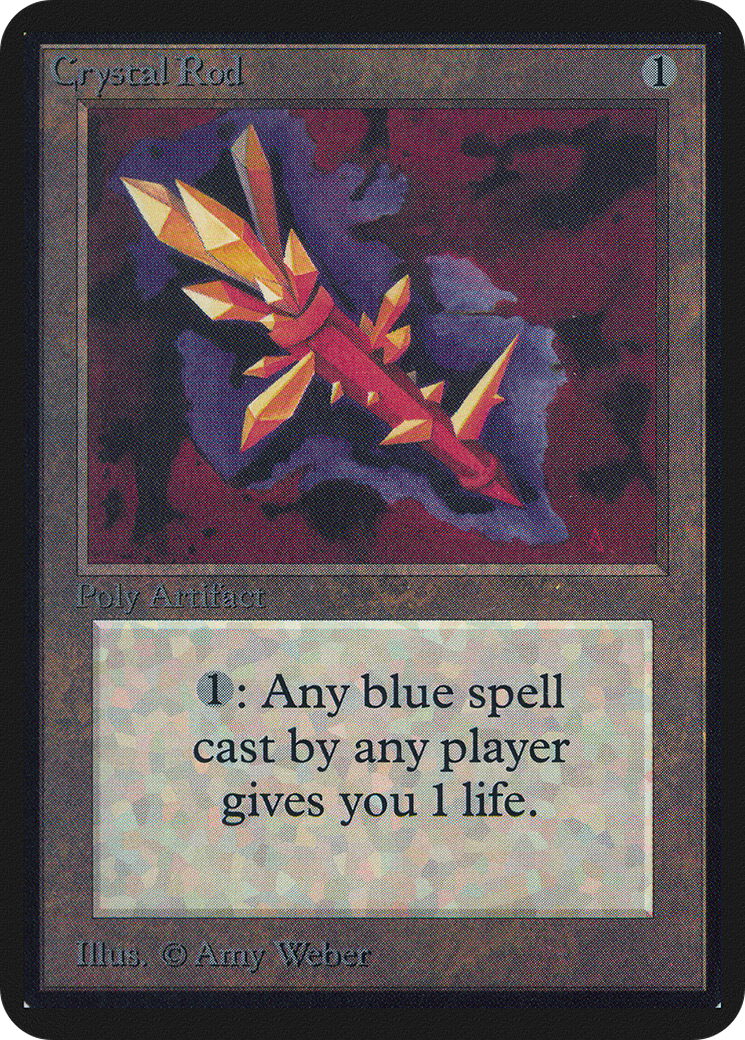 Crystal Rod (LEA-) [Oldschool] Limited Edition Alpha MTG Single Wizards of the Coast