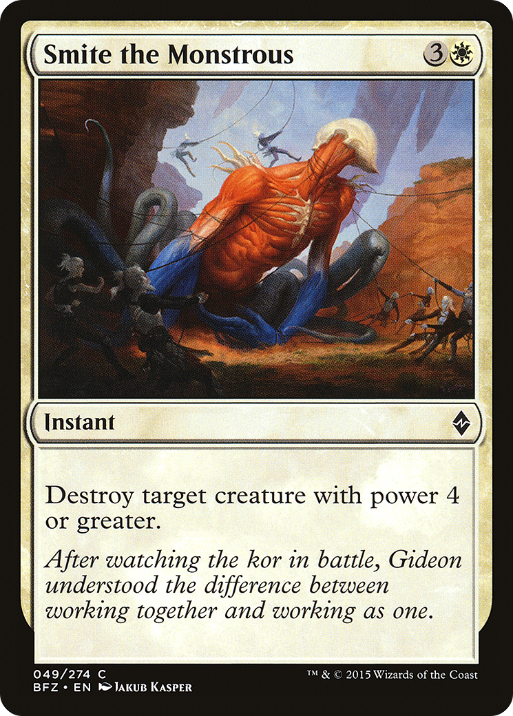 Smite the Monstrous (BFZ-049) [Battle for Zendikar] Foil MTG Single Wizards of the Coast