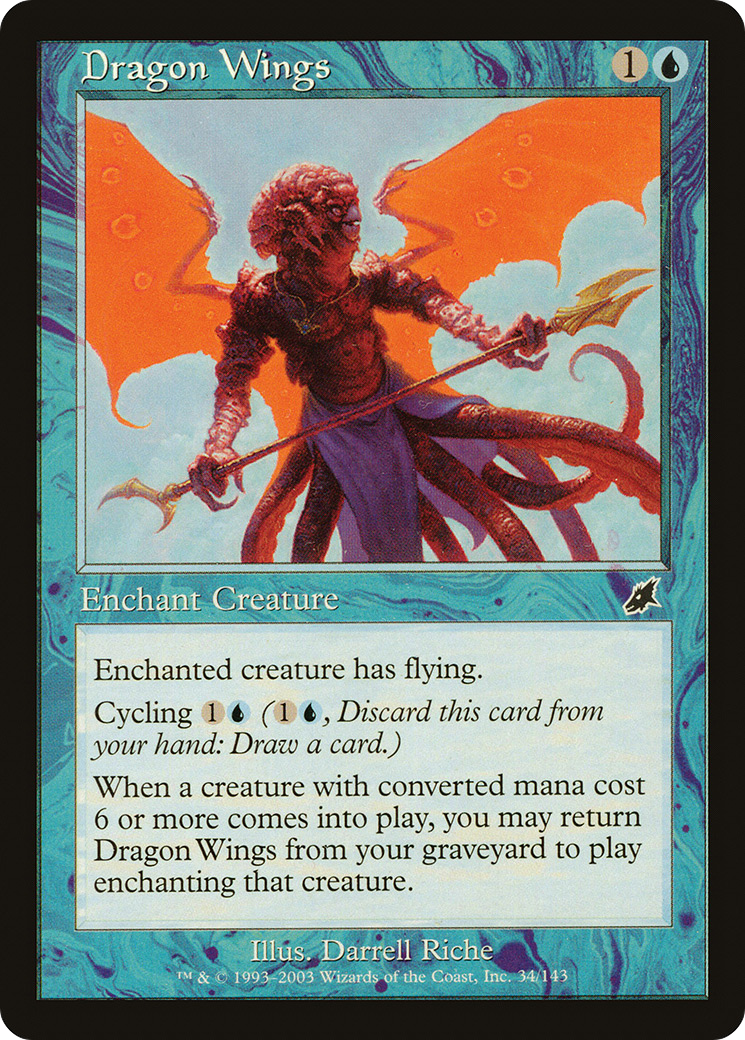 Dragon Wings (SCG-034) [Scourge] Foil MTG Single Wizards of the Coast
