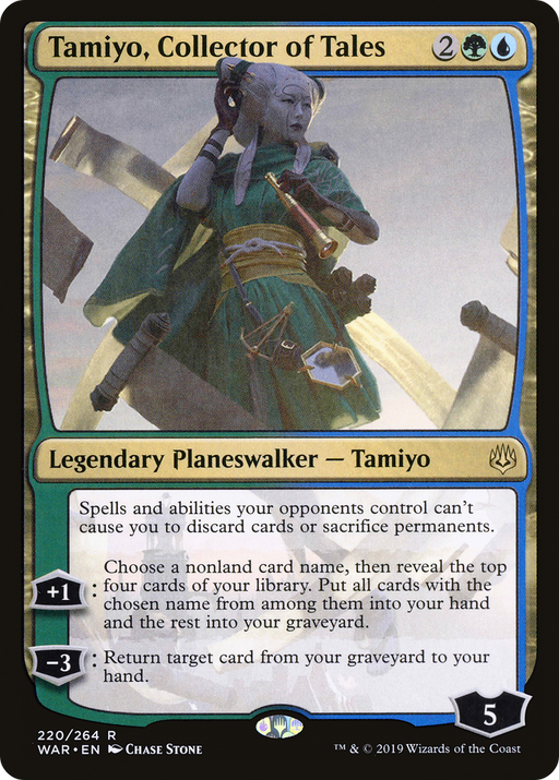 Tamiyo, Collector of Tales (WAR-220) [War of the Spark] MTG Single Wizards of the Coast