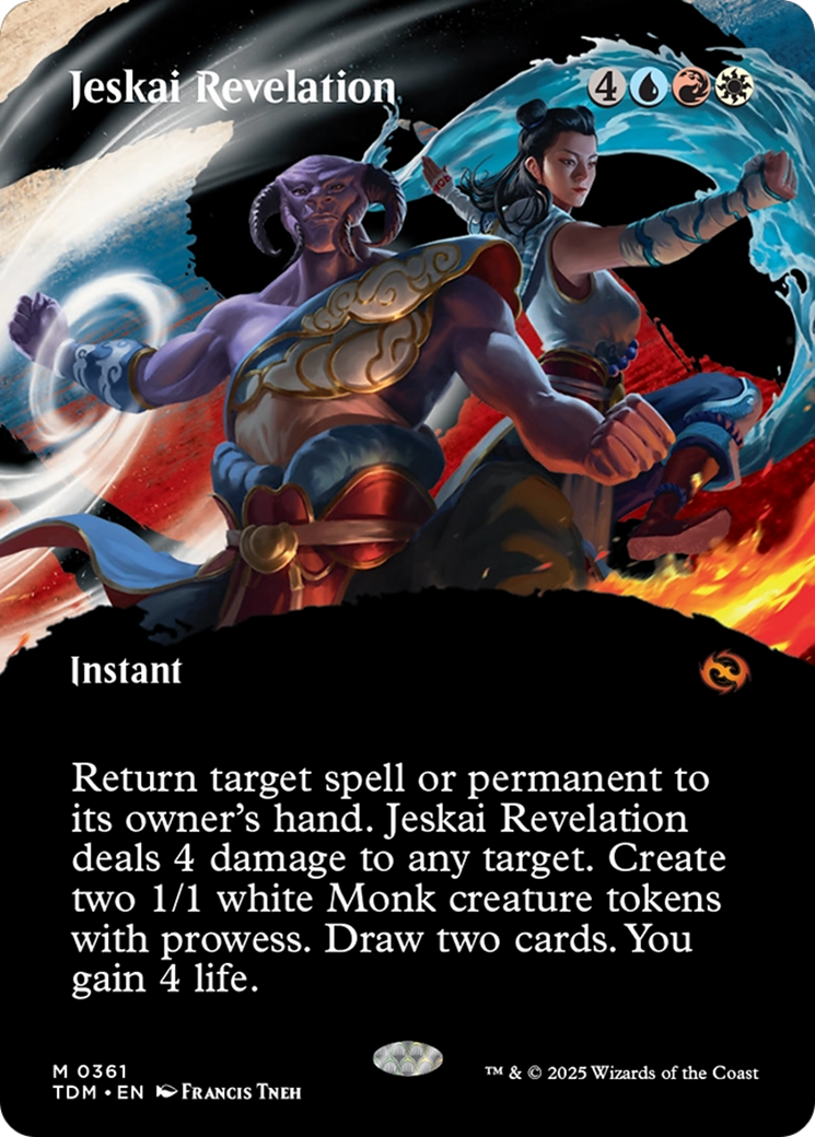 Jeskai Revelation (Borderless) (TDM-361) [Tarkir: Dragonstorm] MTG Single Wizards of the Coast