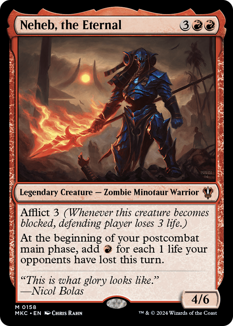 Neheb, the Eternal (MKC-158) [Murders at Karlov Manor Commander] MTG Single Wizards of the Coast