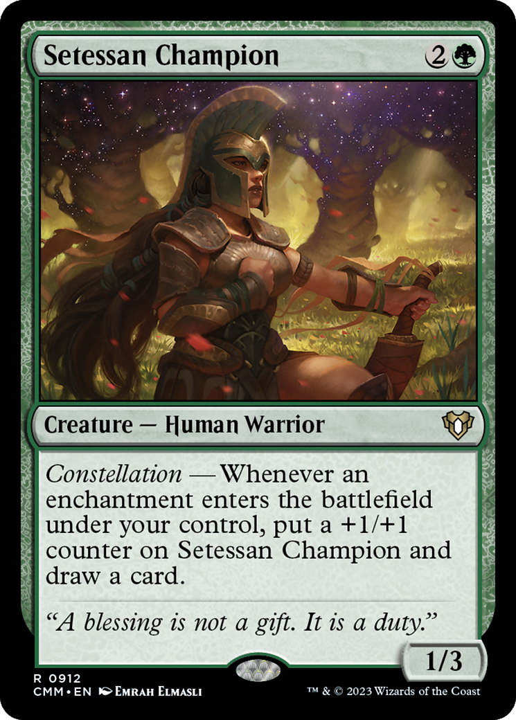 Setessan Champion (CMM-912) [Commander Masters] MTG Single Wizards of the Coast