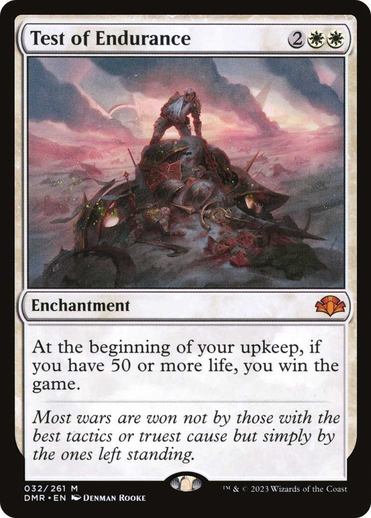 Test of Endurance (DMR-032) [Dominaria Remastered] Foil MTG Single Wizards of the Coast