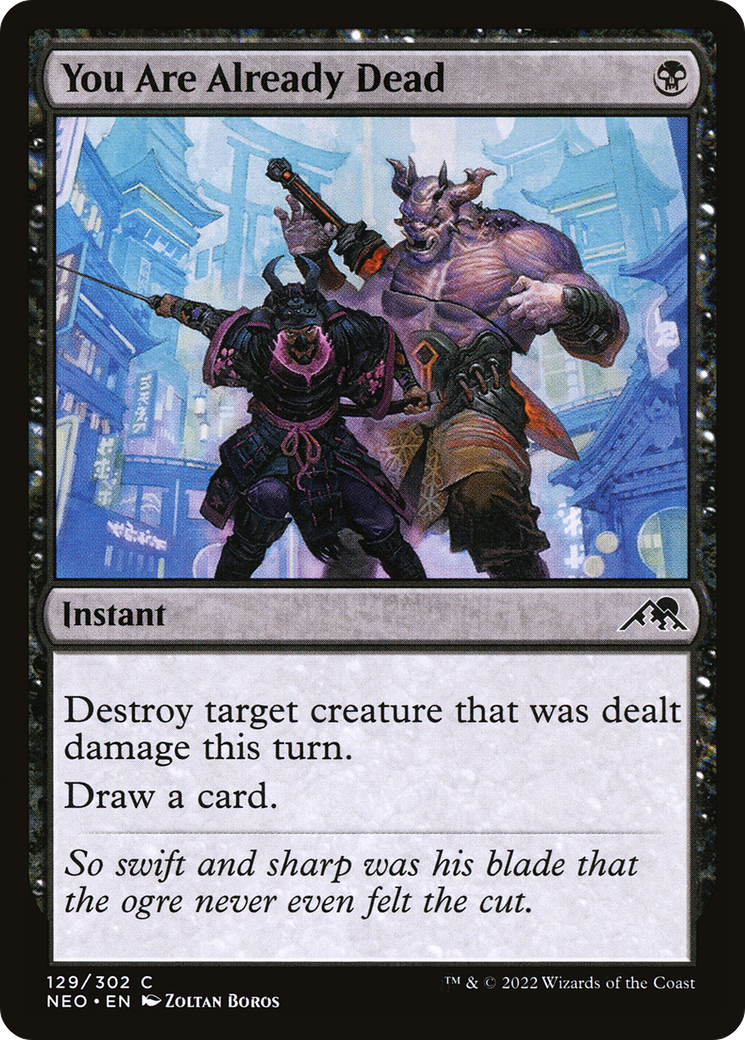 You Are Already Dead (NEO-129) [Kamigawa: Neon Dynasty] Foil MTG Single Wizards of the Coast