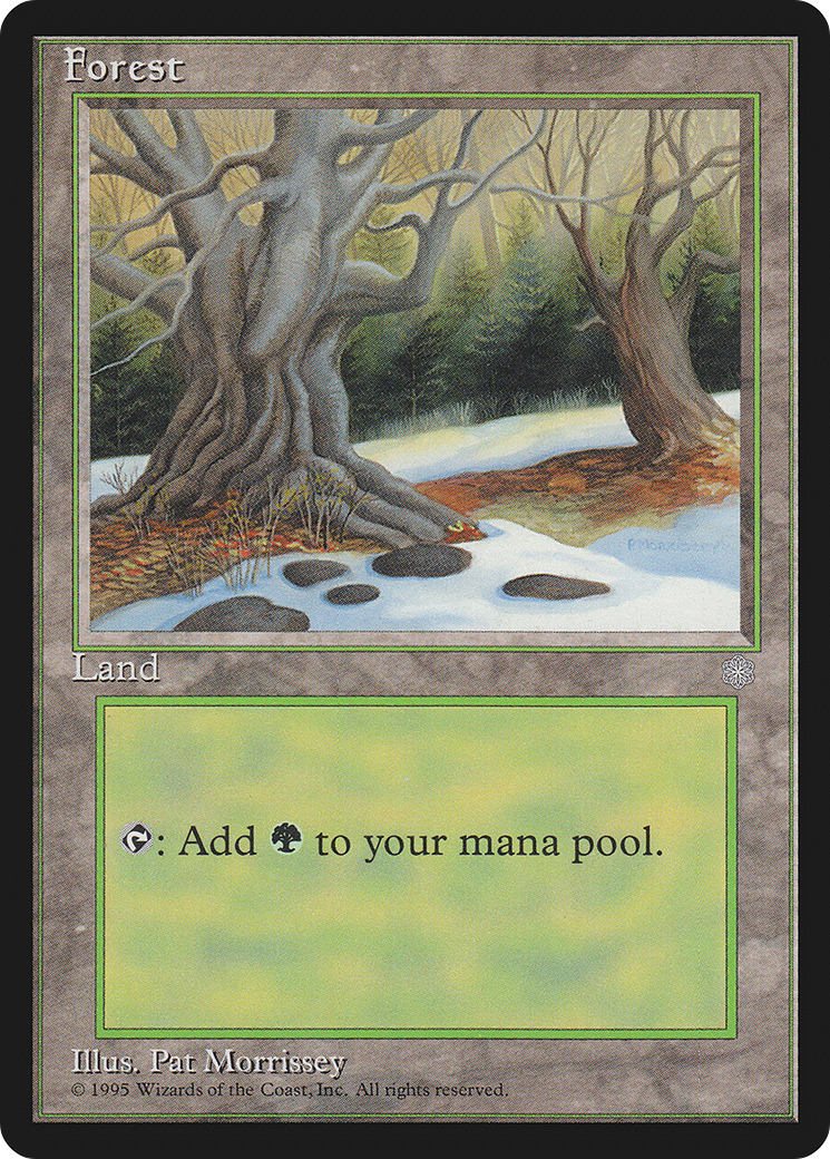 Forest (ICE-382) [Ice Age] MTG Single Wizards of the Coast