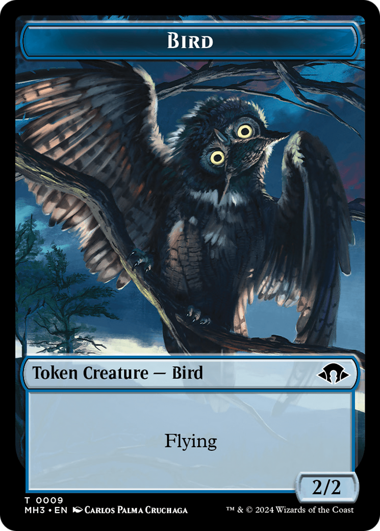 Servo // Bird Double-Sided Token [Tokens] Modern Horizons 3 Tokens MTG Single Magic: The Gathering