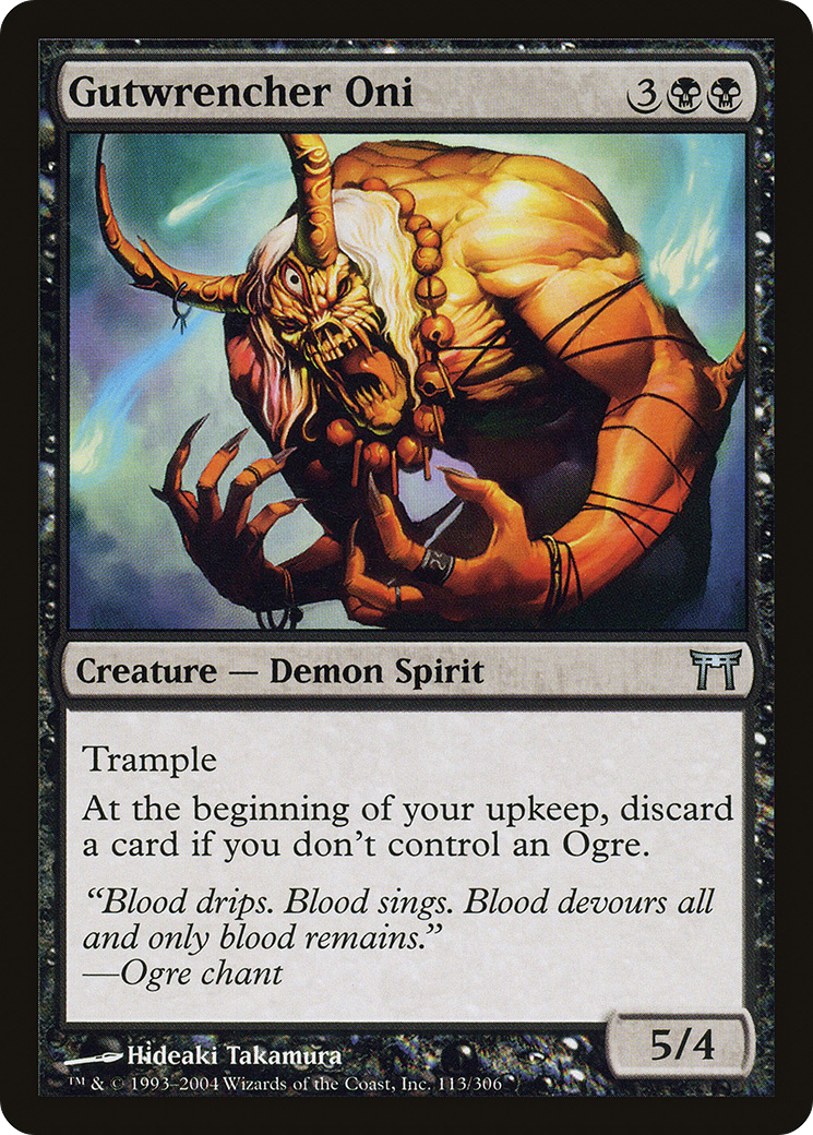 Gutwrencher Oni (CHK-113) [Champions of Kamigawa] MTG Single Wizards of the Coast