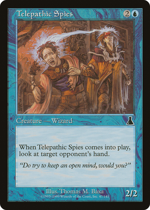 Telepathic Spies (UDS-047) [Urza's Destiny] MTG Single Wizards of the Coast