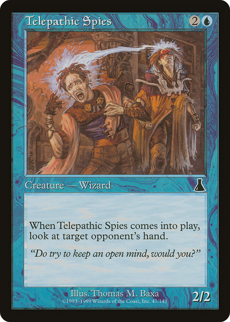 Telepathic Spies (UDS-047) [Urza's Destiny] Foil MTG Single Wizards of the Coast