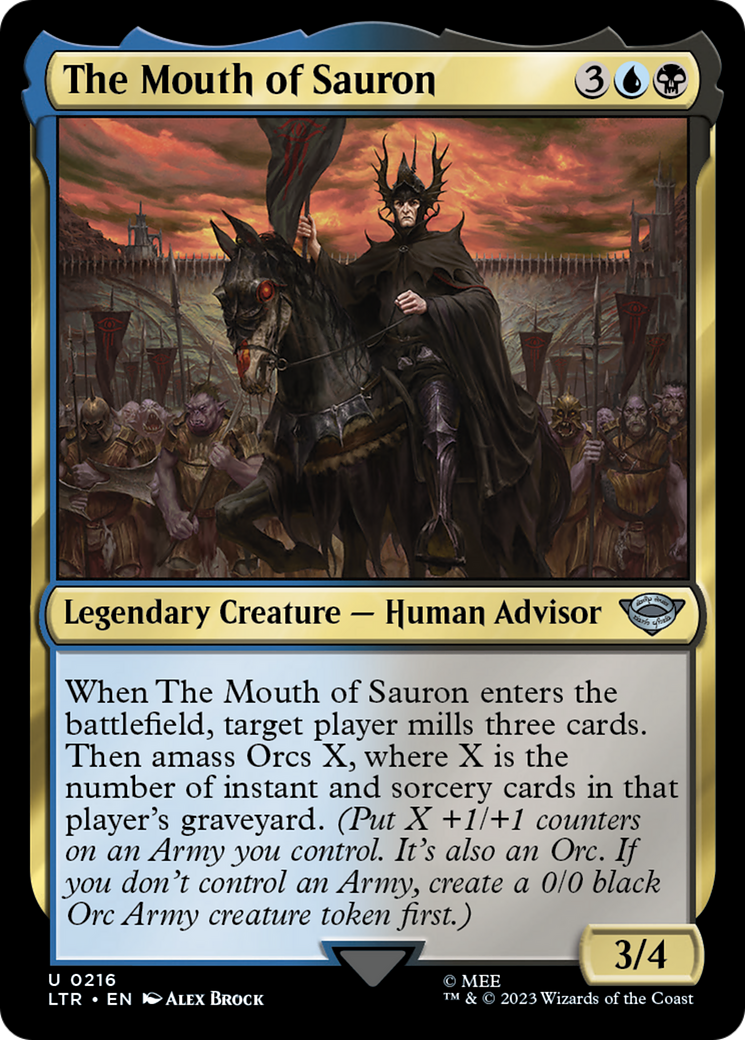 The Mouth of Sauron (LTR-216) [The Lord of the Rings: Tales of Middle-earth] Foil MTG Single Wizards of the Coast