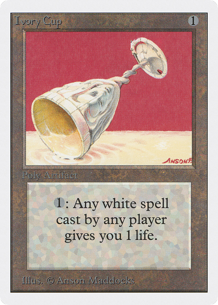 Ivory Cup (2ED-252) [Oldschool] Unlimited Edition MTG Single Wizards of the Coast