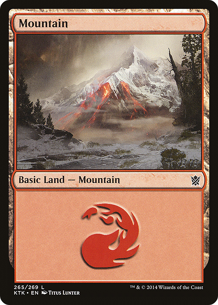 Mountain (KTK-265) [Khans of Tarkir] MTG Single Wizards of the Coast