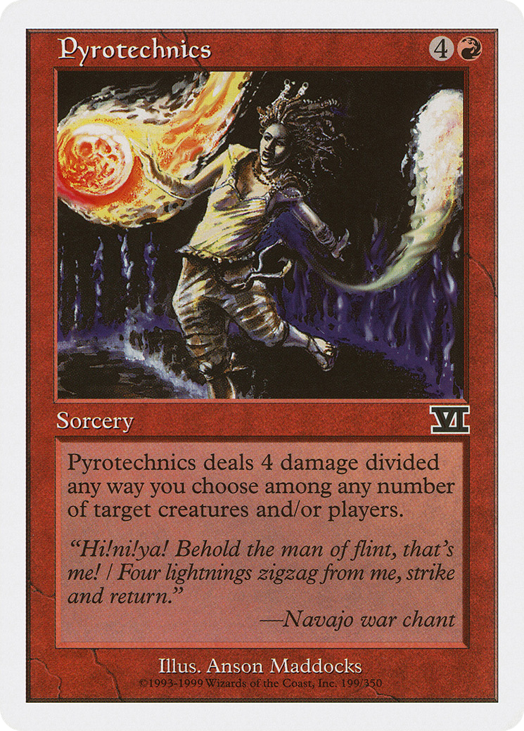 Pyrotechnics (6ED-199) [Classic Sixth Edition] MTG Single Wizards of the Coast
