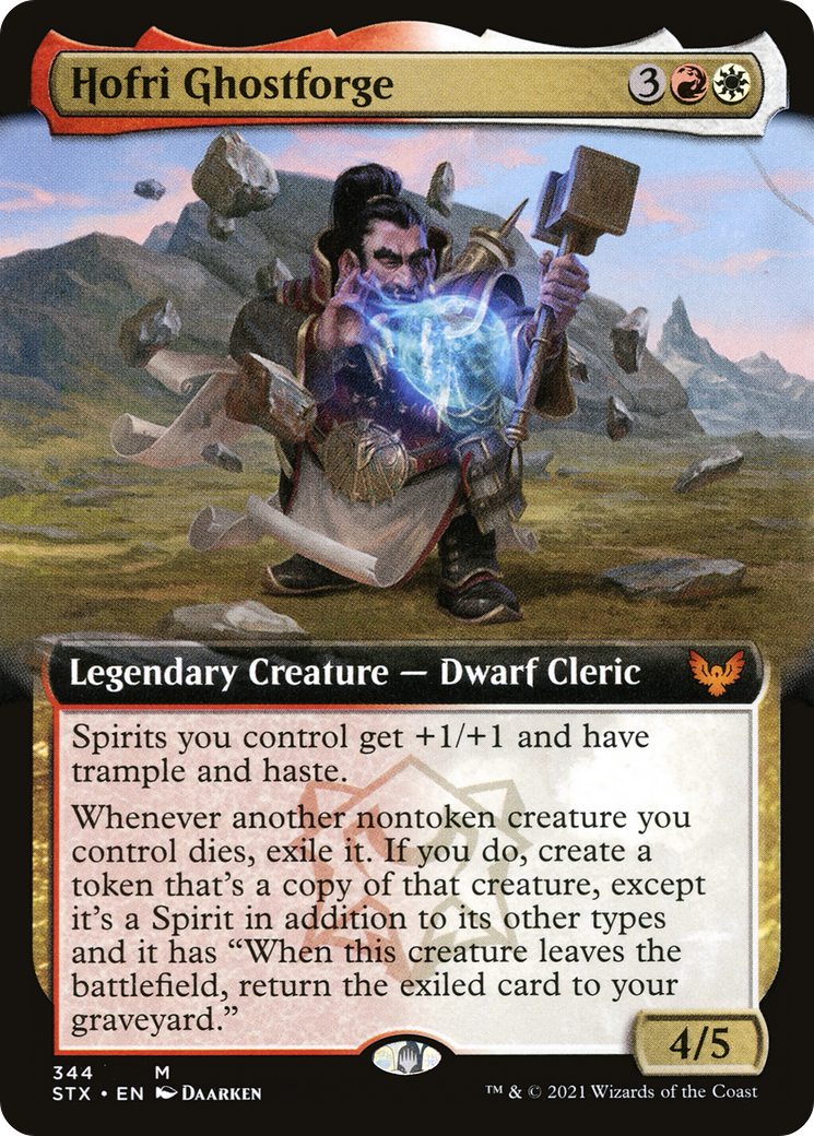 Hofri Ghostforge (STX-344) [Strixhaven: School of Mages] (Extended Art) Foil MTG Single Wizards of the Coast