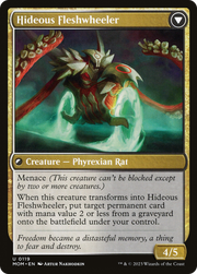 Nezumi Freewheeler // Hideous Fleshwheeler (MOM-119) [March of the Machine] Foil MTG Single Wizards of the Coast